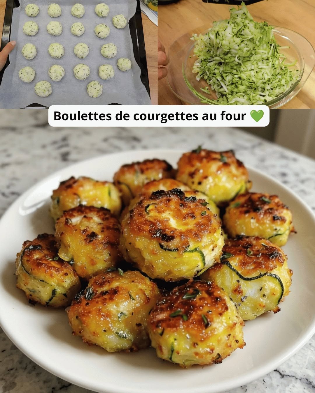 🥒 Vegetarische gehaktballetjes, niet gefrituurd, en toch is iedereen er dol op! 😄 Zacht vanbinnen, goudbruin gebakken in de oven, klaar in 25 minuten — licht, smaakvol en zonder schuldgevoel 🤌