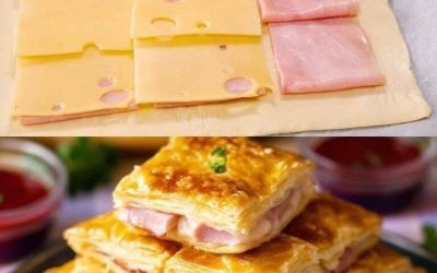 Foietaj cu șuncă și brânză – crocant, aromat și irezistibil de delicios