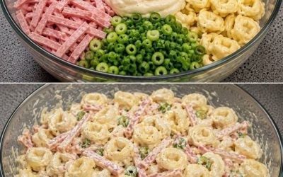 Salată de tortellini în 10 minute – cremoasă, gustoasă și rapidă de preparat