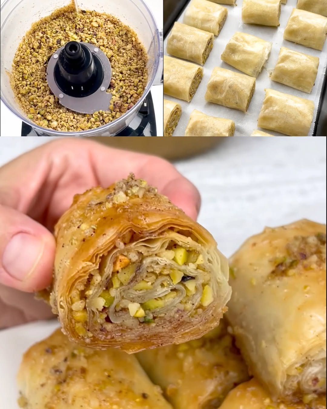 Rulouri de baclava – crocante