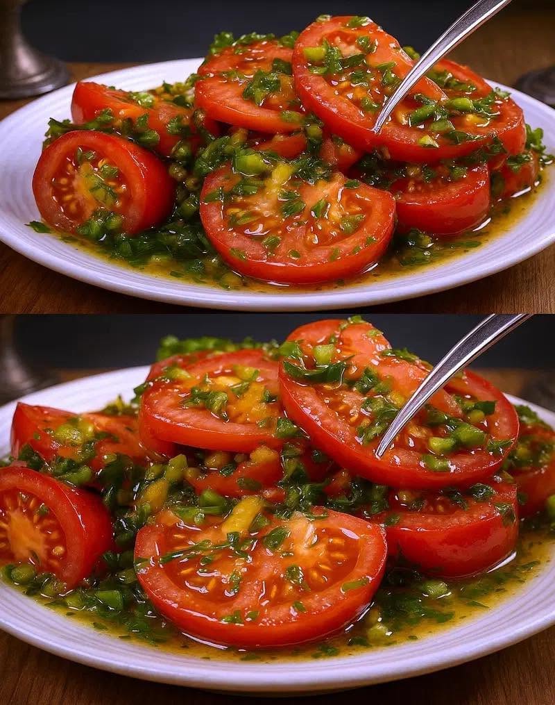 Salată magică de roșii: O explozie de arome în gură