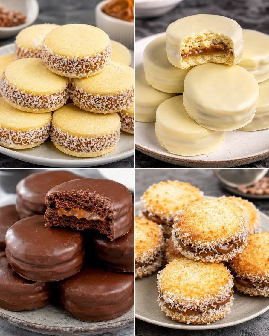 4 REȚETE UȘOARE DE ALFAJORES