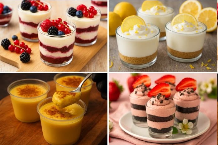 6 deserturi în pahare mici pentru sărbători