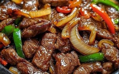 Friptură de ardei chinezesc cu ceapă
