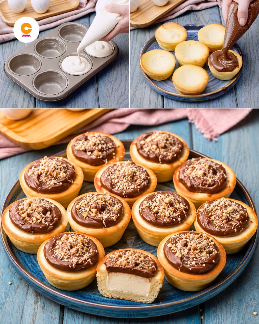 MINI CHEESECAKE-URI CU IAURT PE CARE LE VEȚI ADORA