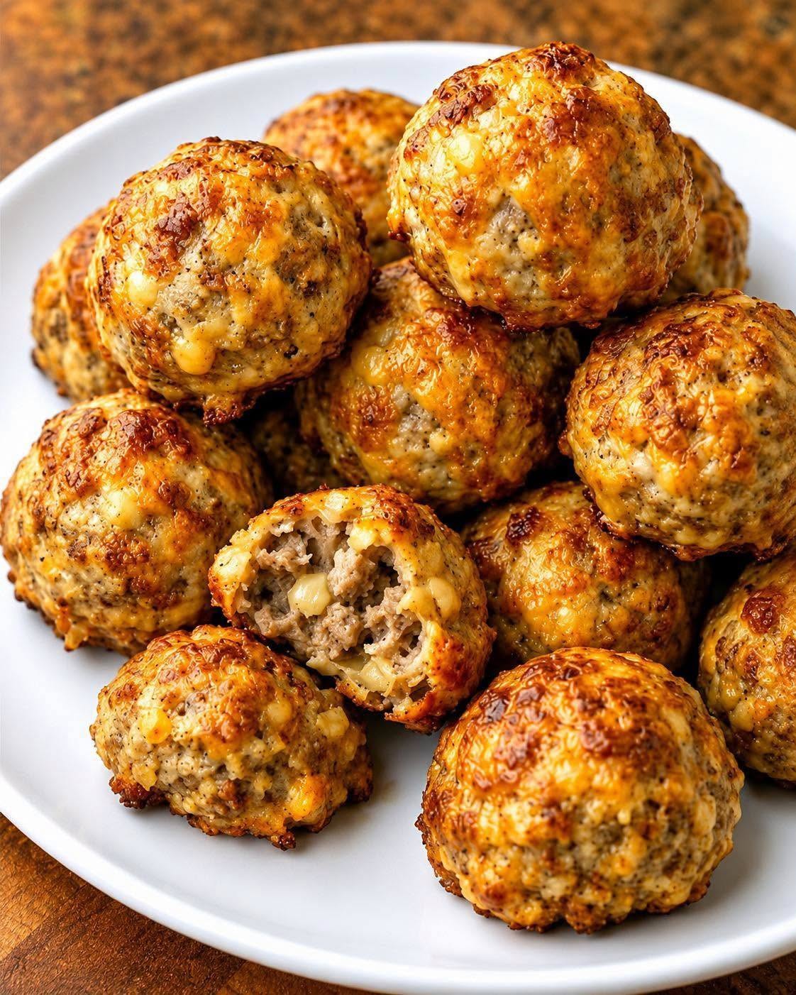Bile de cârnați Bisquick (3 ingrediente!)
