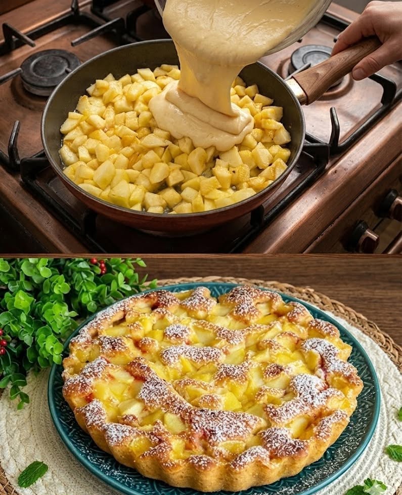 Plăcintă cu mere cu doar 3 mere, și în 10 minute mă scoate din minți!