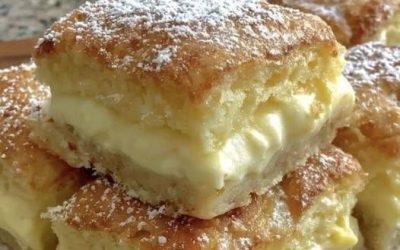 Pătrățele cremoase cu vanilie