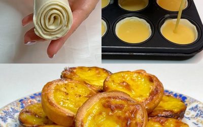 Pastéis de nata – desertul portughez crocant de care toată lumea se îndrăgostește!