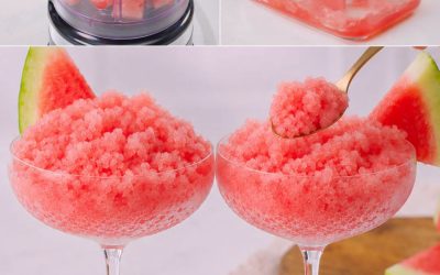 Cea mai ușoară granita de pepene verde de vară – răcoritoare și proaspătă!