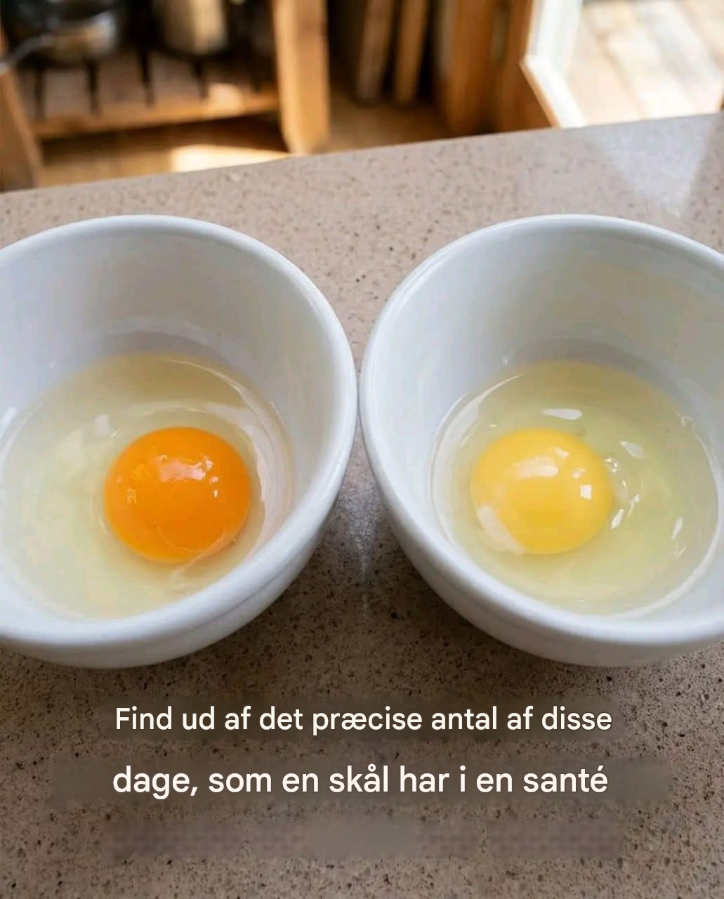 Gæt hvilken af ​​disse æggeblommer der kom fra en sund høne.