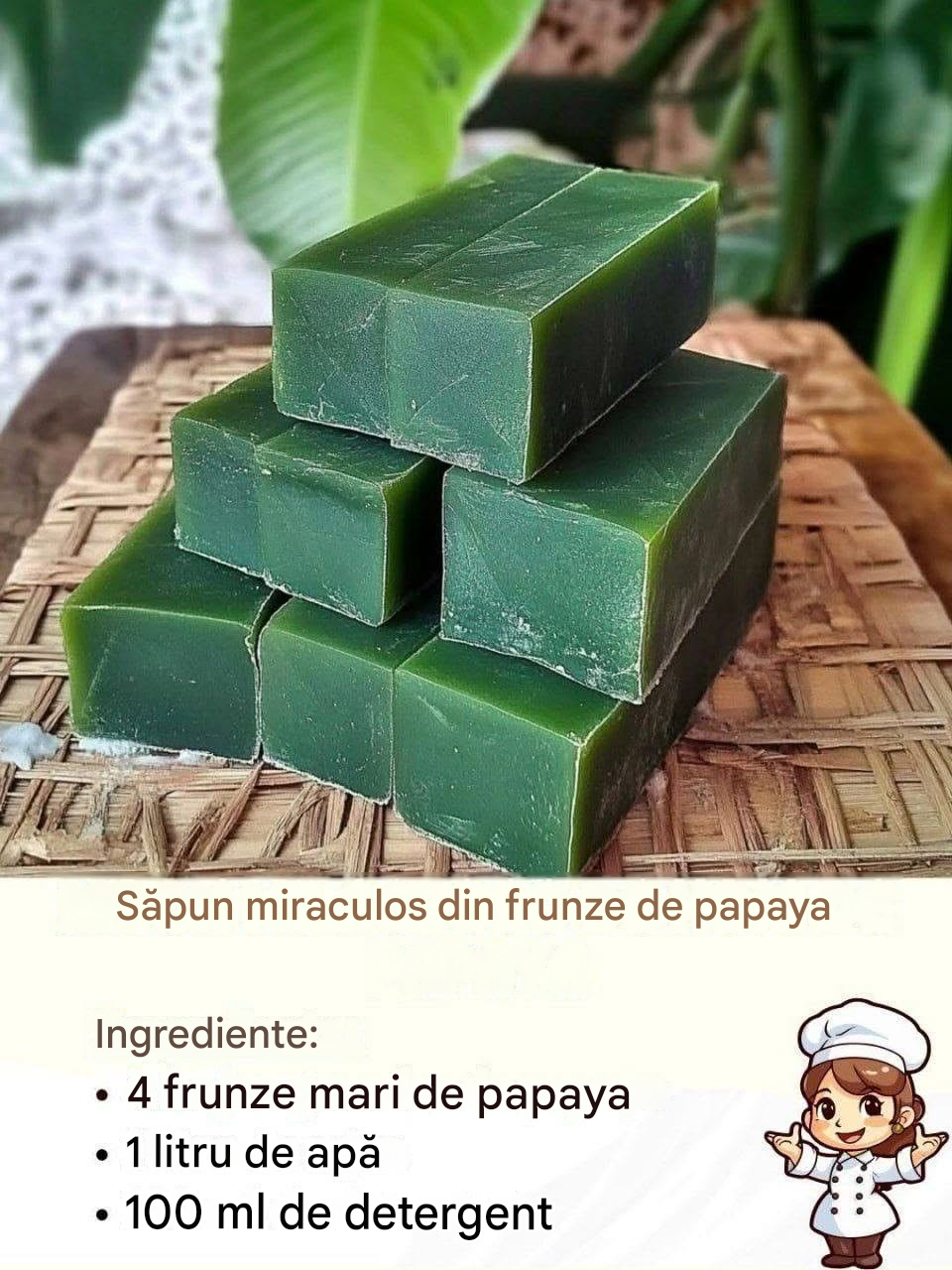 Săpun Miracle din frunze de papaya