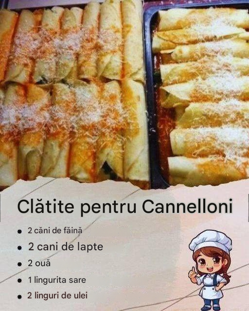 Clătite pentru Cannelloni