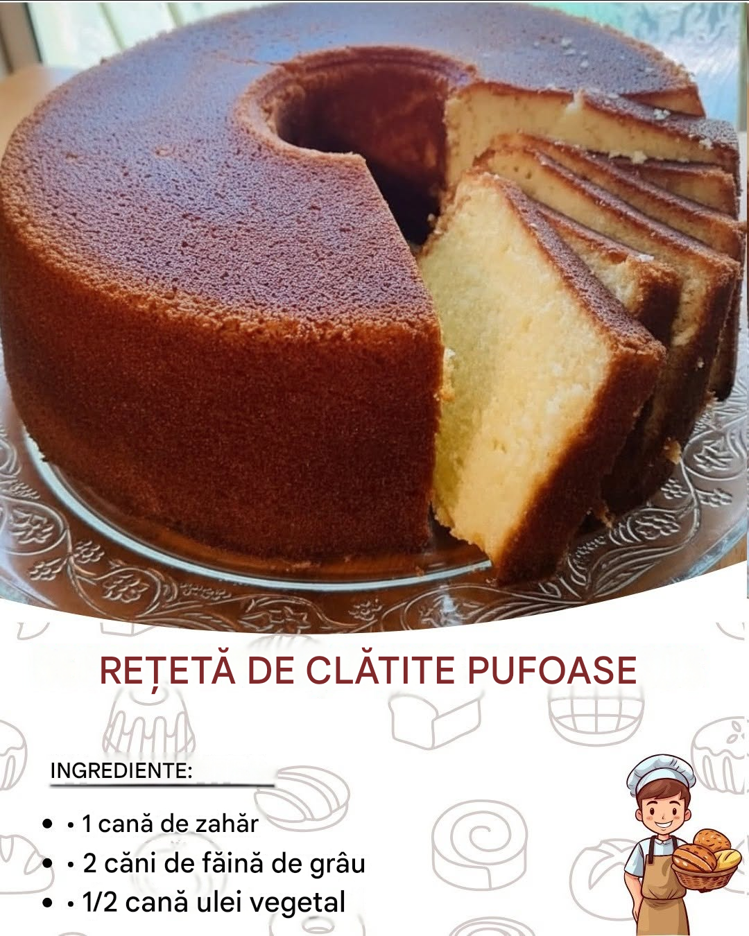 Rețetă de clătite pufoase