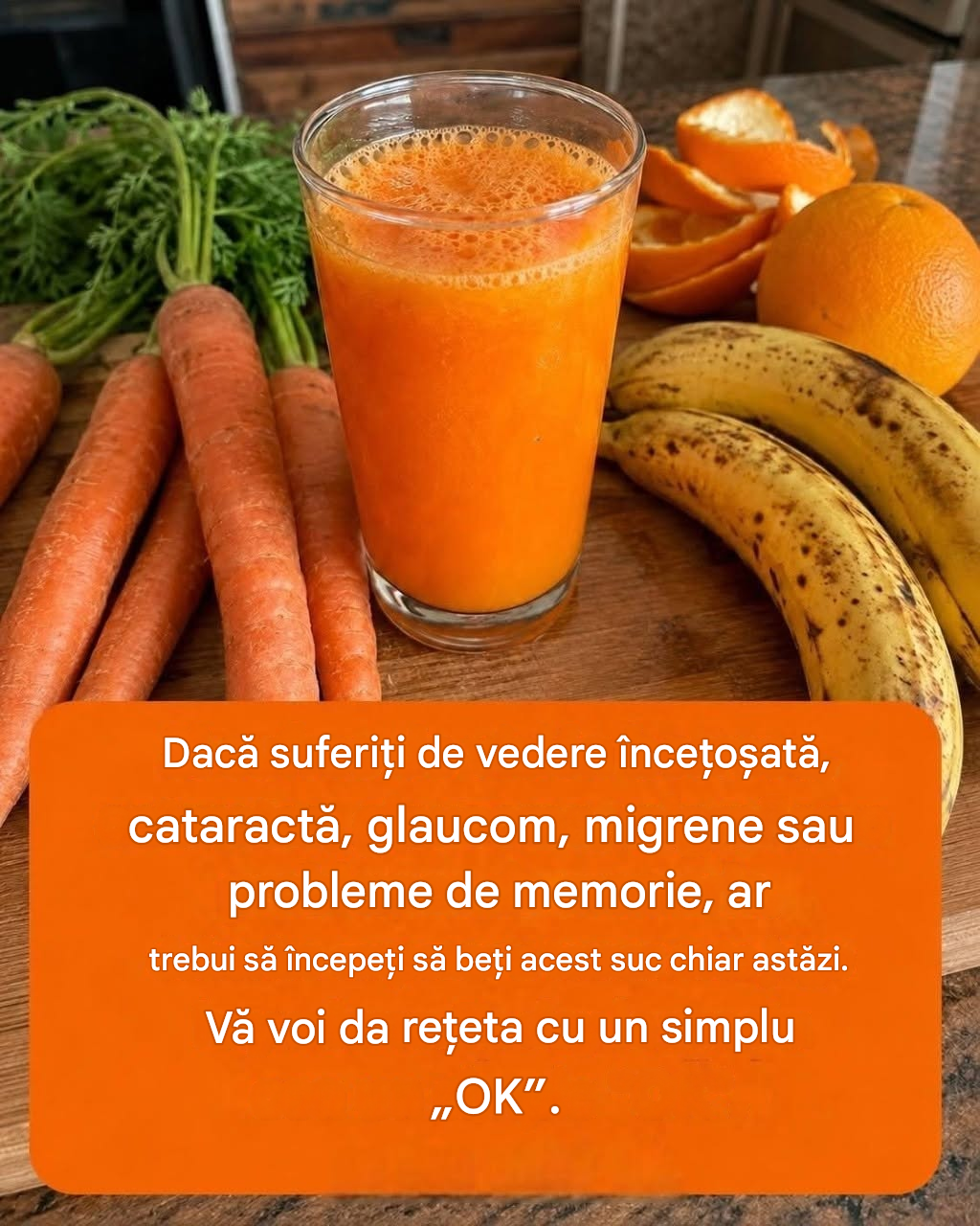 Suc natural pentru îmbunătățirea vederii și îngrijirea ochilor